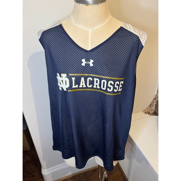 Under Armour Notre Dame Fighting Irish Lacrosse reversible jersey - Picture 1 of 3